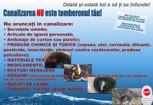 Aparegio Gorj face un nou apel la populație privind deșeurile din rețelele de canalizare