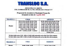 S-a modificat din nou programul curselor Transloc!
