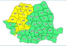 Cod galben de ploi pentru nordul județului Gorj