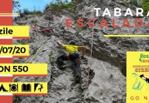 Tabără de escaladă, pe Cheile Sohodolului