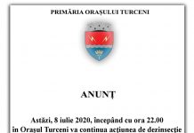 Diseară, acțiune de dezinsecție la Turceni