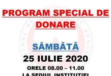 Program special de donare de sânge, la Târgu-Jiu