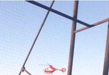 Elicopter SMURD la Spitalul Motru! Pacientul, un tânăr de 38 de ani