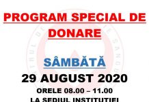 Program special de donare de sânge, la Târgu-Jiu