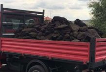 Două tone de cărbune fără acte, confiscate de polițiști