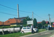 Accident și la Romanești
