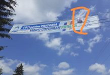 Improvizație: Candidatul PMP de la Prigoria și-a atașat poza scoasă la imprimantă pe banner!