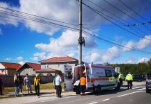 Pieton lovit de o mașină, la Bârsești