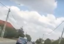 Șofer din Gorj, sancționat de polițiștii doljeni, după o depășire periculoasă