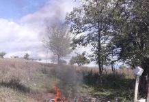 Sancționat de agenții de la Locală pentru incendiere