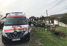 S-a răsturnat cu mașina în timp ce urmărea Salvarea!