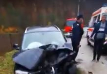 FOTO: Accident cu trei victime pe Defileul Jiului