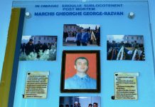 FOTO: Jandarmul-erou George Marchiș, comemorat la 20 de ani de la tragicul eveniment