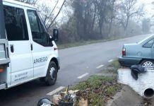 Avarie la conducta de apă din Leurda