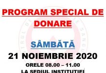 Program special de donare de sânge și plasmă, la Târgu Jiu