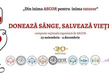 Campanie de donare de sânge, organizată de ASCOR la Târgu-Jiu, luna viitoare