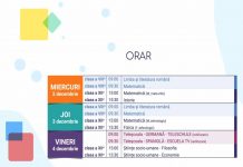 Orarul „Teleșcoala” pentru perioada 2-4 decembrie