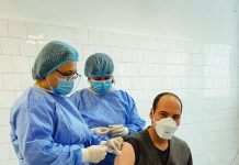 Tânăr medic gorjean, vaccinat anti-COVID-19 la Zimnicea!