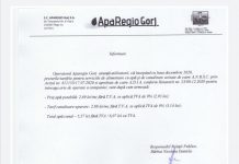 Vezi noile prețuri la serviciile apă-canalizare ale Aparegio Gorj!