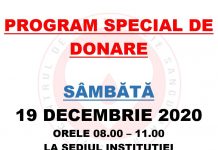 Program special de donare de sânge, la Târgu Jiu