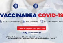 Webinar despre vaccinare dedicat personalului din învățământ