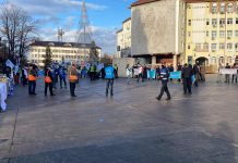 În jur de 100 de membri Cartel Alfa, la protest în Piața Prefecturii