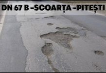 Pericol pentru șoferi! Drumul Scoarța-Pitești, în execuție doar pe hârtie