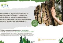 De la 1 martie, APIA Gorj primește cereri pentru schema de ajutor de stat „Servicii de silvomediu, servicii climatice și conservarea pădurilor”