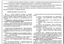 Noua structură a anului școlar, publicată în Monitorul Oficial