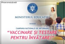 A fost lansată campania „Vaccinare și testare pentru învățare!”