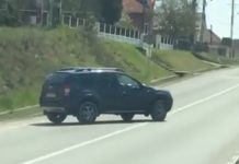 VIDEO: Primarul de Bâlteni a călcat linia continuă și a scăpat netaxat