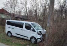 Microbuzul ,,LaProvincia” a intrat direct în stâlp