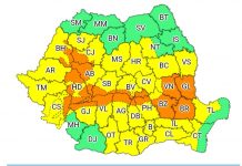 Avertizarea meteo de ploi, actualizată