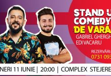 Spectacol de stand-up comedy, la Târgu-Cărbunești