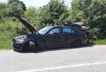 Accident cu descarcerare, la intrare în Pojogeni