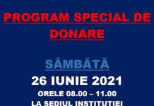 Program special de donat sânge, la Centrul de Transfuzii Târgu-Jiu