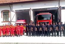 Echipaj SMURD la Bumbești-Jiu