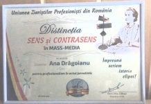 Any Drăgoianu, premiată de UZPR la concursul „Sens și contrasens în mass-media”