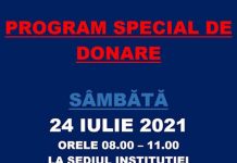 Program special de donat sânge, la Centrul de Transfuzii Târgu-Jiu