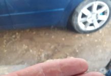 VIDEO: Grindina a speriat localnicii, la Bâlteni