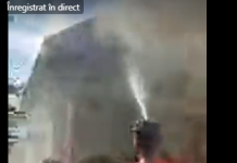 Acoperișul unei case din Polovragi a luat foc! Incendiul a fost lichidat!