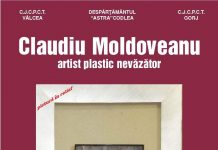 Expoziția artistului nevăzător Claudiu Moldoveanu, vernisată și la Vâlcea