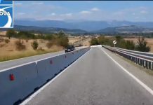 Parapete de beton pe DN 67, între Bengești și Câmpu Mare