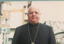 Trupul neînsuflețit al preotului Stoichin, depus la biserica Spitalului 700