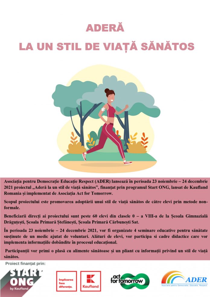Afis_ADERă la un stil de viață sănătos
