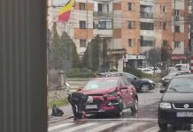 Foto: Tamponare în sensul giratoriu de la CEO