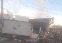 De Crăciun: Incendiu în zona Lido la un bar!