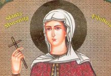 La prăznuirea Sfintei Mc. Filofteia – ,,Sfântă mare muceniță a lui Hristos, Filoftee, milostivește-te spre noi, care cădem cu genunchii plecați și cerem, prin rugăciunile tale cele sfinte, ajutor și mântuire din supărările ce ne cuprind”!