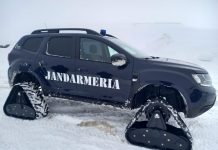 Dacia Duster cu șenile pentru jandarmii din Rânca