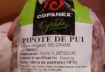 Pipote contaminate cu Salmonella